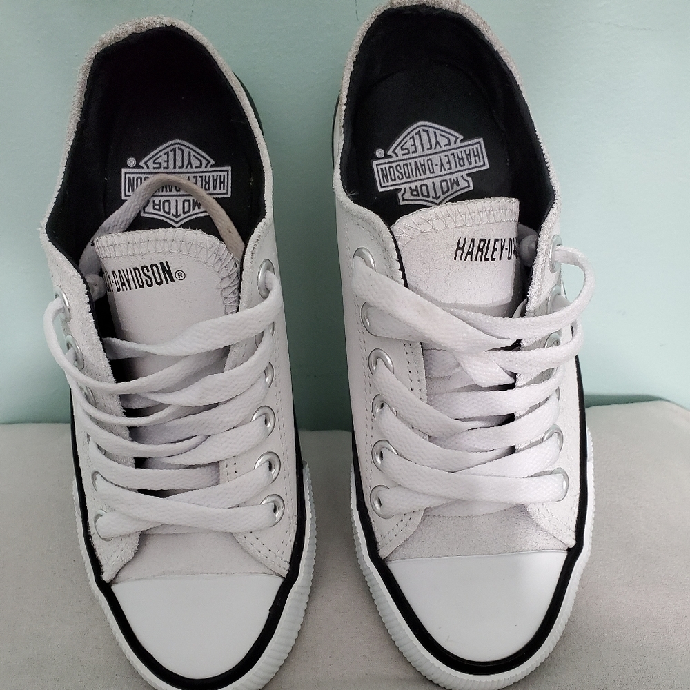 HARLEY DAVIDSON Casual Suede Sneakers sz.5 Womens